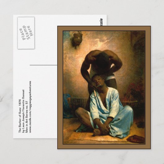 De Barber van Suez van Leon Bonnat Briefkaart (Voorkant / Achterkant)
