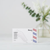 De Barbershop Visitekaartje (Staand voorkant)