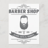 De barberwinkel briefkaart (Voorkant)