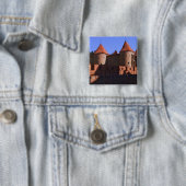 De Barbican, Warschau, Polen Vierkante Button 5,1 Cm (In situ)