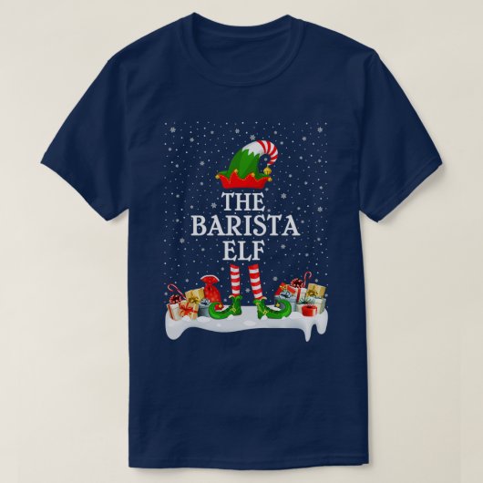 De Barista Elf T-shirt (Design voorkant)