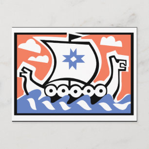 De Barkas van Viking Briefkaart
