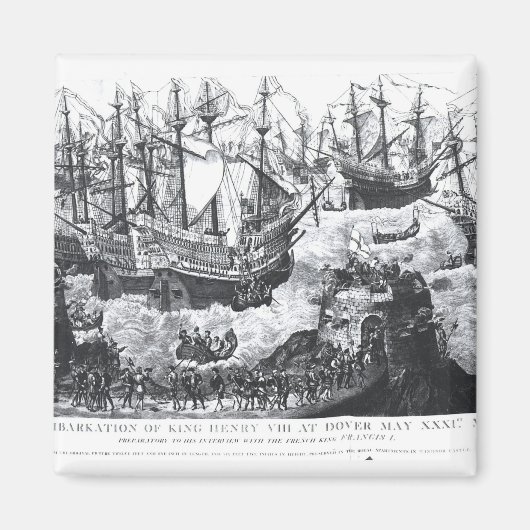 De barkatie van Henry VIII bij Dover Magneet (Voorkant)