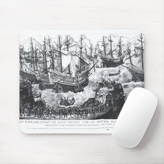 De barkatie van Henry VIII bij Dover Muismat (Met muis)