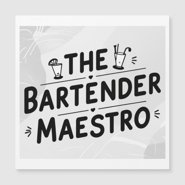 De barman Maestro (Voorkant)