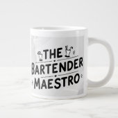 De barman Maestro Grote Koffiekop (Rechts)