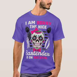 De barman van Nice is op vakantie barman T-shirt