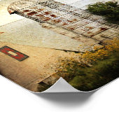 De Barn Quilt, Silo en Sunflower Poster (Hoek)