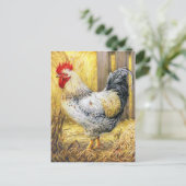 De Barn Rooster Briefkaart (Staand voorkant)