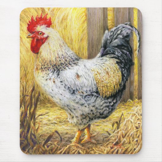 De Barn Rooster Muismat (Voorkant)