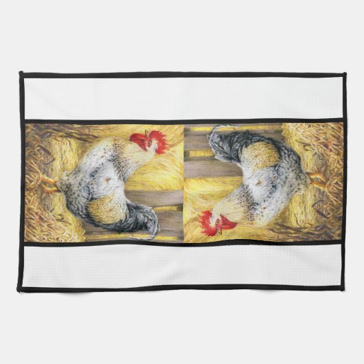 De Barn Rooster Theedoek (Horizontaal)