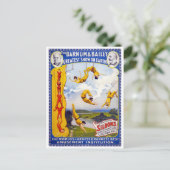 De barnum- en bailey 1896-valstrik briefkaart (Staand voorkant)