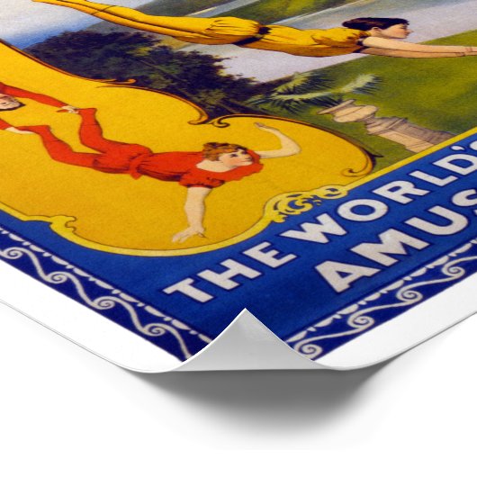 De barnum- en bailey 1896-valstrik poster (Hoek)