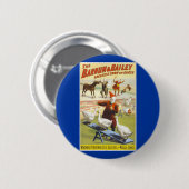 De Barnum en Bailey Circus Ronde Button 5,7 Cm (Voorkant /achterkant)