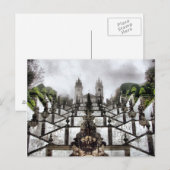 De baroktrap van Bom Jesus in Braga Briefkaart (Voorkant / Achterkant)