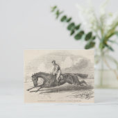 De Baron, de winnaar van de Grote St. Leger Briefkaart (Staand voorkant)