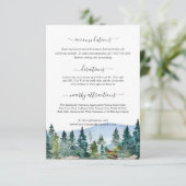 De baron op Pemi Wedding Guest Information Aankondiging (Staand voorkant)