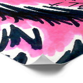 De barones en haar roze weerwolf poster (Hoek)