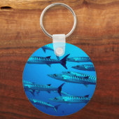 de barracuda duikt diepzee oceaanwater tropische sleutelhanger (Voorkant)