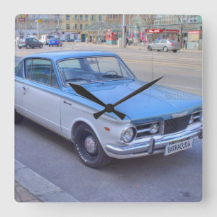 De Barracuda van Plymouth Vierkante Klok