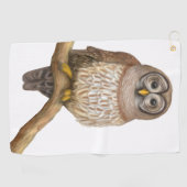 De Barred Owl Golf Towel Golfhanddoek (Horizontaal)