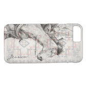 De Barrel Racer (navajo patroon) Case-Mate iPhone Case (Achterkant (Horizontaal))