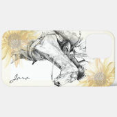 De Barrel Racer (zonnebloemen) Case-Mate iPhone Case (Achterkant (horizontaal))