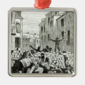 De Barricade Metalen Ornament (Voorkant)