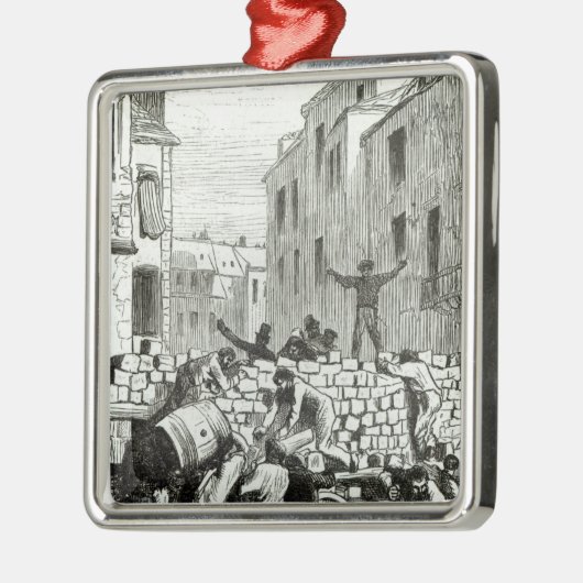 De Barricade Metalen Ornament (Links)