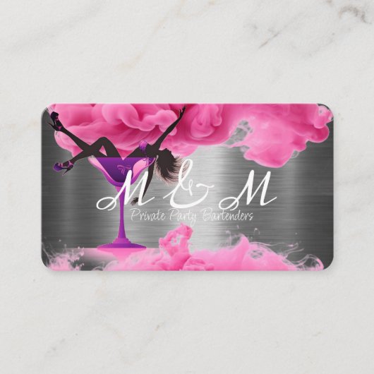 De Barservice van uw evenement Privé Party Bartend Visitekaartje (Voorkant)