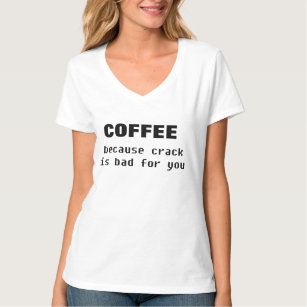 de barst van de koffiebok is het slechte idee van  t-shirt
