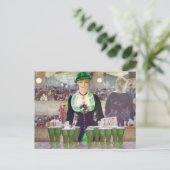 De Bartender St. Patrick's Day Briefkaart (Staand voorkant)