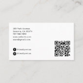 De Bartender Tarot Skelet QR Visitekaartje (Achterkant)