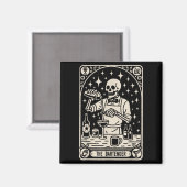 De Bartender Tarotkaart Halloween Mixologist Bar Magneet (Voorkant / Achterkant)