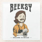 De Bartender's Glazen Onderzetter (Voorkant)