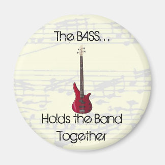 De bas houdt de band samen magneet