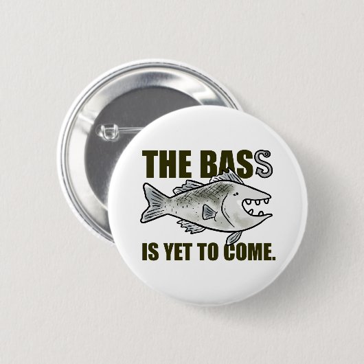 De bas moet nog komen Gevist Pun Button Pin (Voorkant /achterkant)