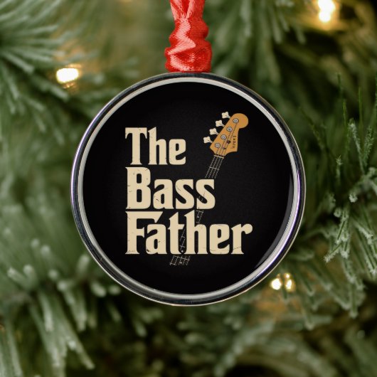De bas vader metalen ornament (Boom)