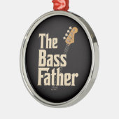 De bas vader metalen ornament (Links)