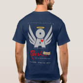 De basale Donkere T-Shirt marine RushCamp van mann (Achterkant)