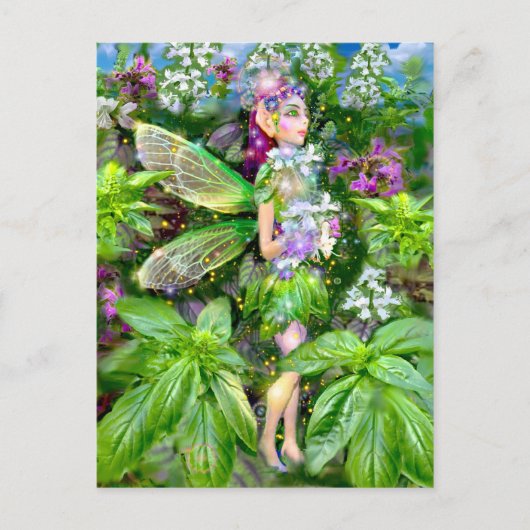 De Basil Fairy Briefkaart (Voorkant)