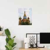 De Basiliuskathedraal op het Rode Plein, Moskou Poster (Thuiskantoor)