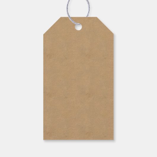 De Basis Buffalo Kraft Papier ID602 Cadeaulabel (Achterkant)