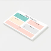 De basis dagelijkse Plannertaak van vandaag om Lij Post-it® Notes (Schuin)