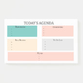 De basis dagelijkse Plannertaak van vandaag om Lij Post-it® Notes (Voorkant)