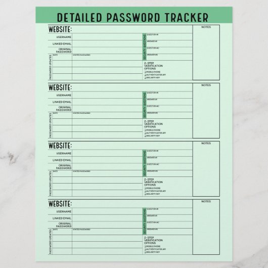 De Basis Tracker van het Wachtwoord met Gebruikers Flyer (Achterkant)