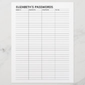 De Basis Tracker van het Wachtwoord met Gebruikers Flyer (Voorkant)