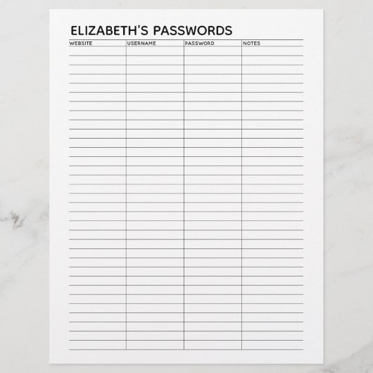 De Basis Tracker van het Wachtwoord met Gebruikers Flyer (Achterkant)