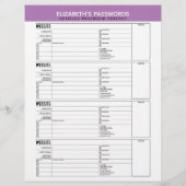 De Basis Tracker van het Wachtwoord met Gebruikers Flyer (Achterkant)