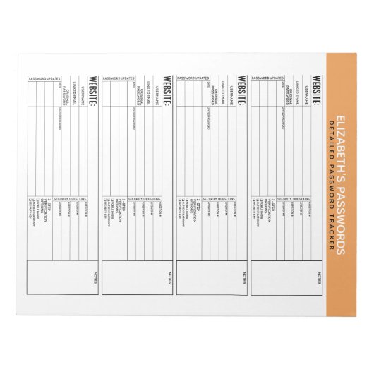 De Basis Tracker van het Wachtwoord met Gebruikers Notitieblok (Voorkant)